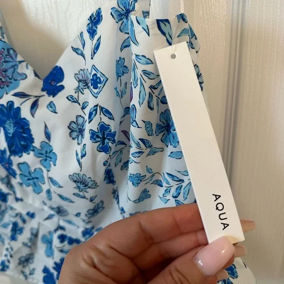 Bloomingdale’s Aqua Crop Cami NWT sz. XL - Picture 2 of 5